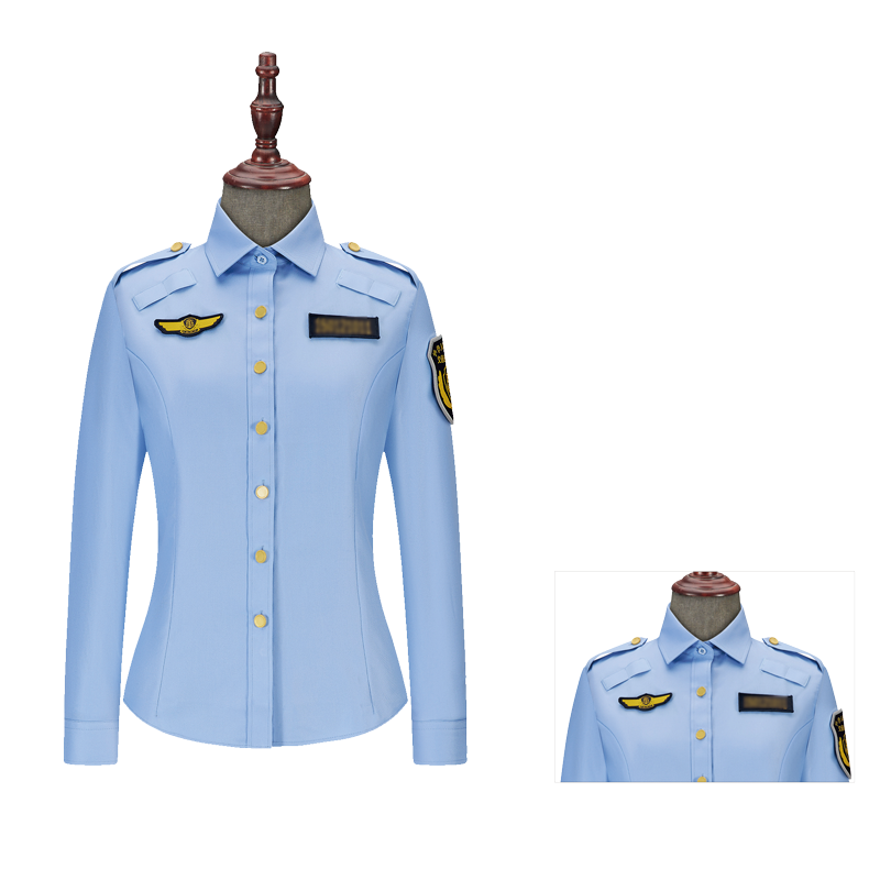 女夏裝制式襯衣(長(zhǎng)袖)